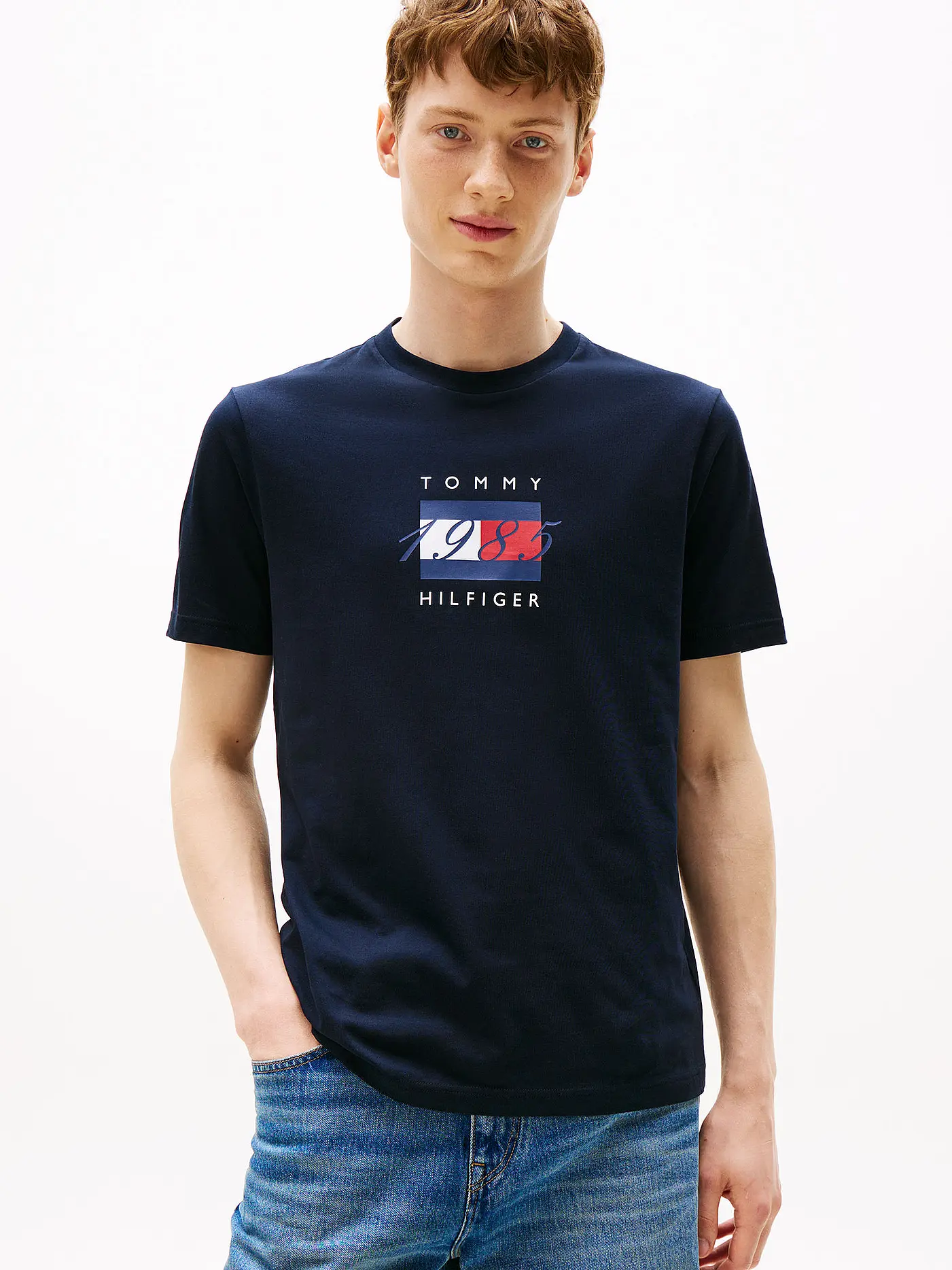 TOMMY HILFIGER | T-Shirt  | blau