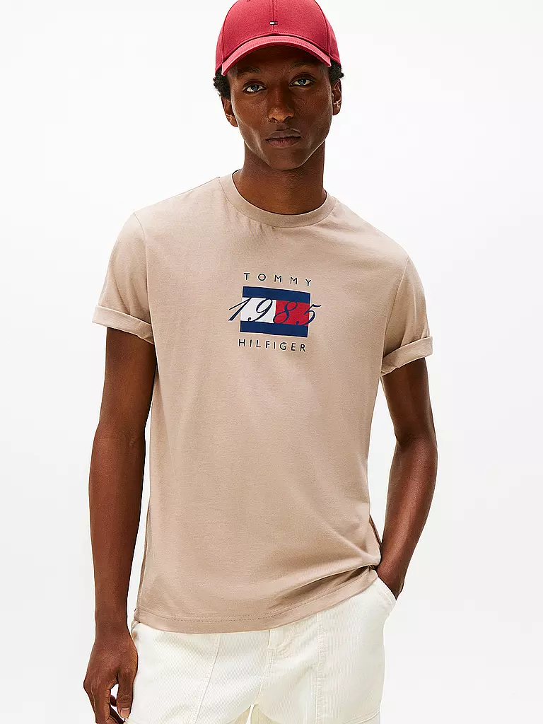 TOMMY HILFIGER | T-Shirt  | beige