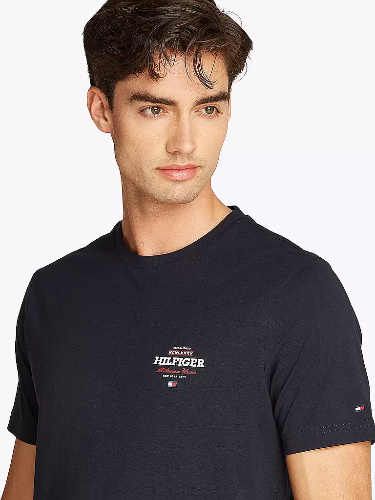 TOMMY HILFIGER | T-Shirt  | dunkelblau