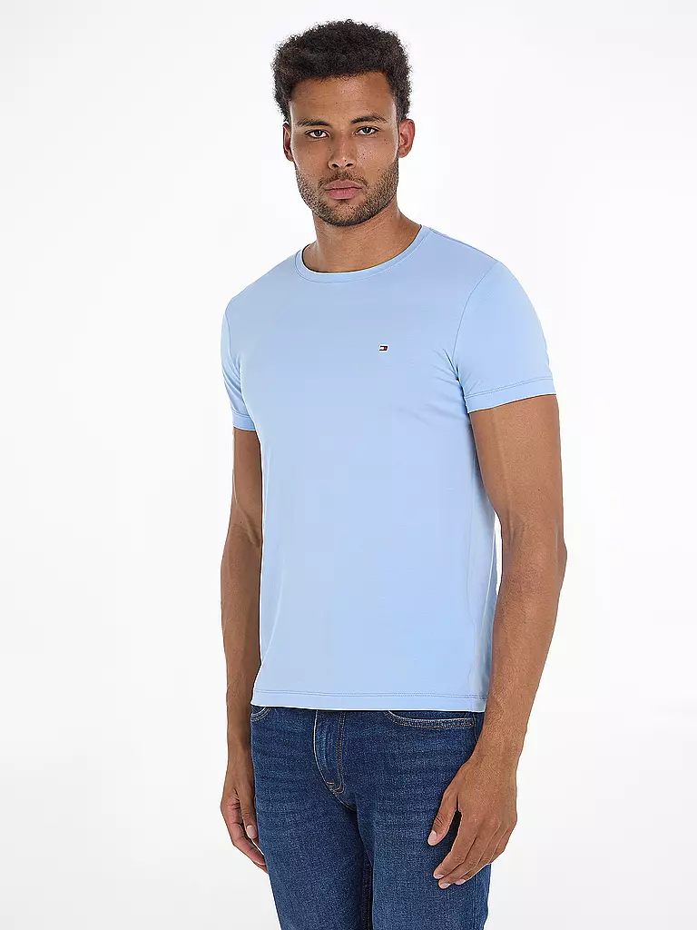TOMMY HILFIGER | T-Shirt Slim Fit | hellblau