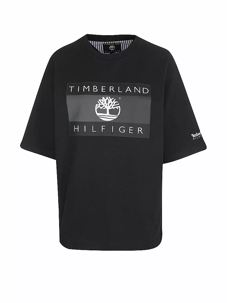 TOMMY HILFIGER | T-Shirt x TIMBERLAND | schwarz