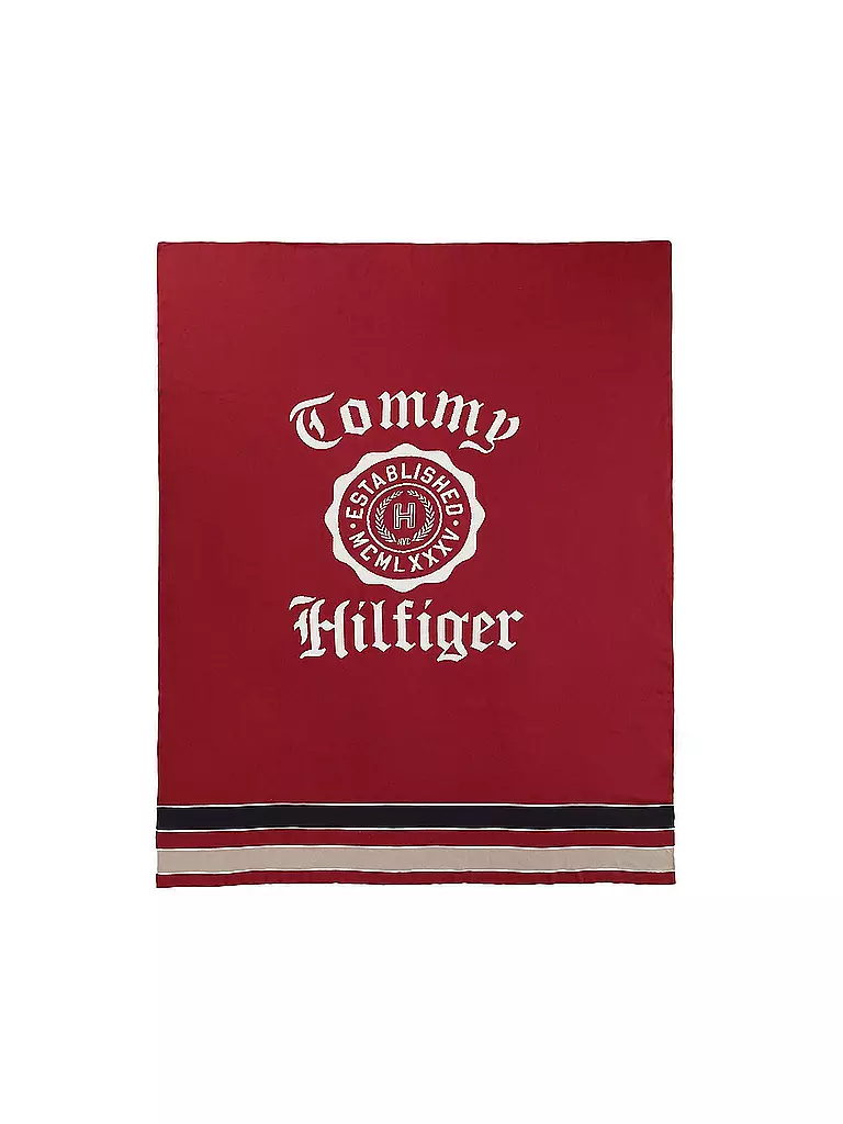 TOMMY HILFIGER | Tagesdecke - Plaid Heraldic 130x170cm | rot