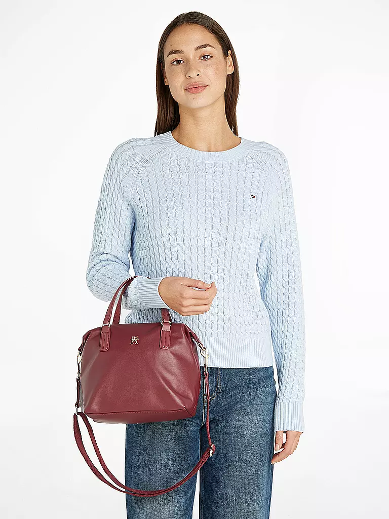 TOMMY HILFIGER | Tasche - Henkeltasche POPPY | dunkelrot