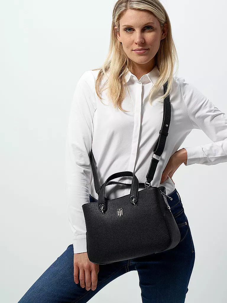 TOMMY HILFIGER | Tasche - Henkeltasche TH Element | schwarz