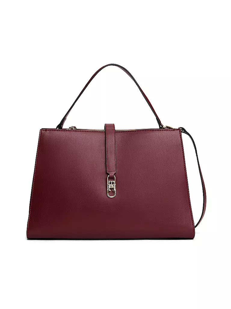 TOMMY HILFIGER | Tasche - Henkeltasche TH LIBRE Medium | dunkelrot