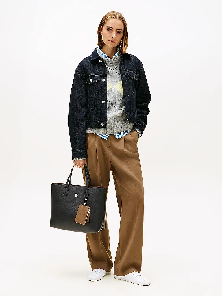 TOMMY HILFIGER | Tasche - Schultertasche TH-ICON | Schwarz