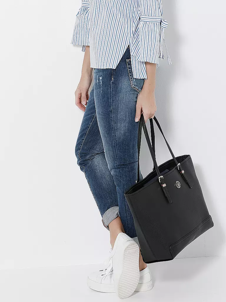 TOMMY HILFIGER | Tasche - Shopper "Honey" | schwarz