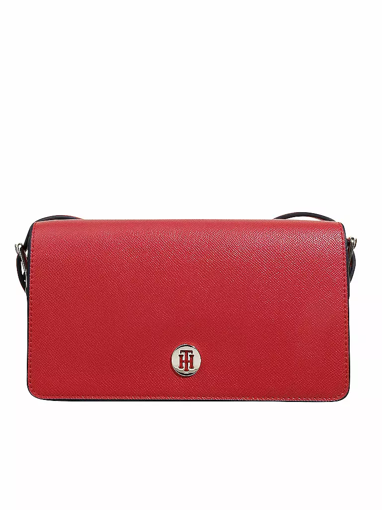 TOMMY HILFIGER | Tasche - Umhängetasche "Honey Flap Crossover" | rot