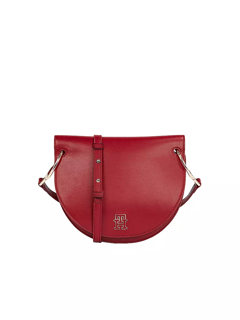 TOMMY HILFIGER | Tasche - Umhängetasche CHIC SADDLE BAG | dunkelrot