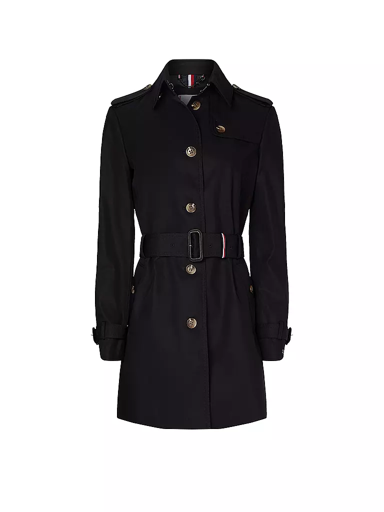 TOMMY HILFIGER | Trenchcoat | schwarz