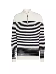 TOMMY HILFIGER | Troyer Pullover | weiss
