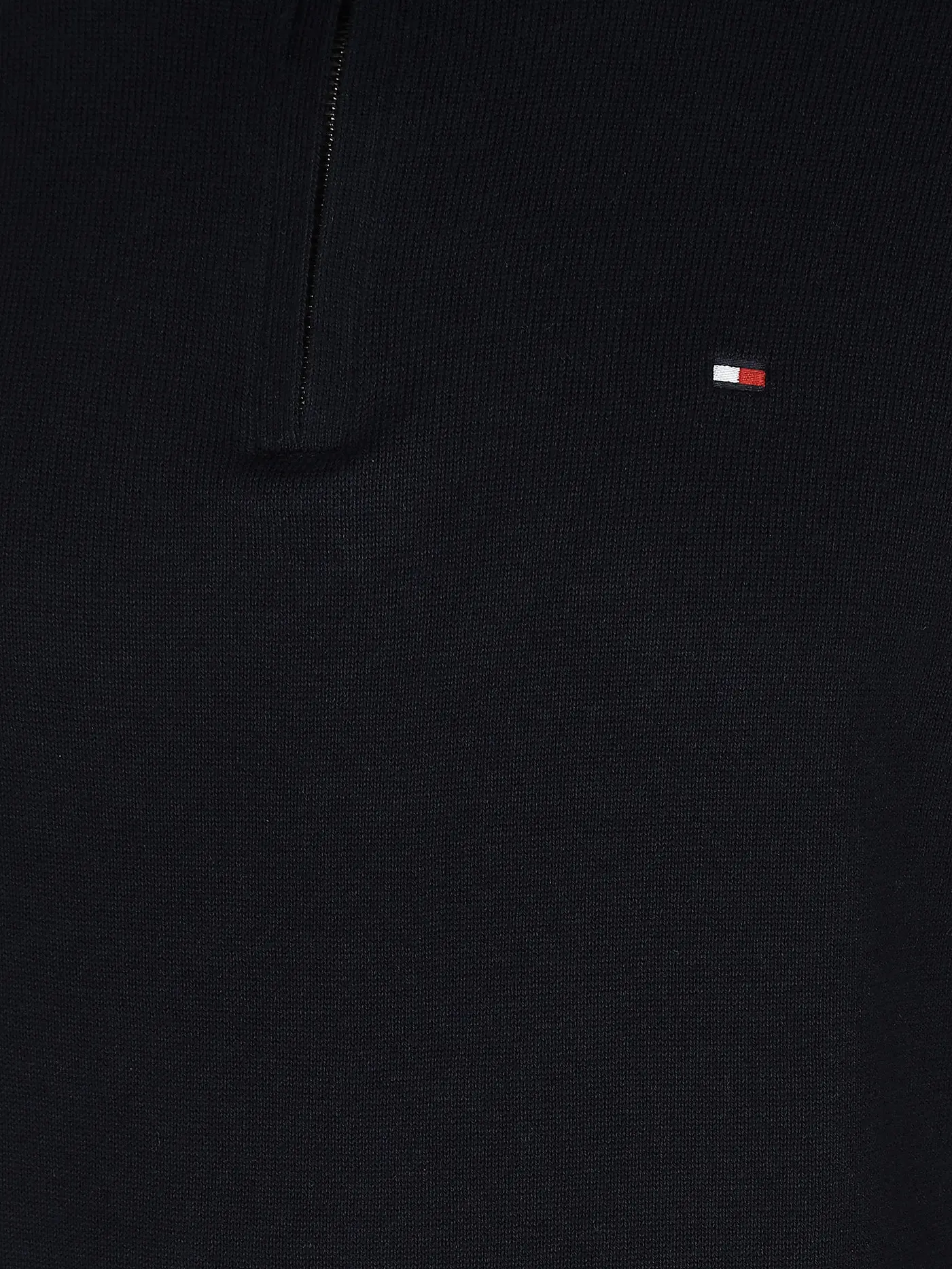 TOMMY HILFIGER | Troyer Pullover | blau