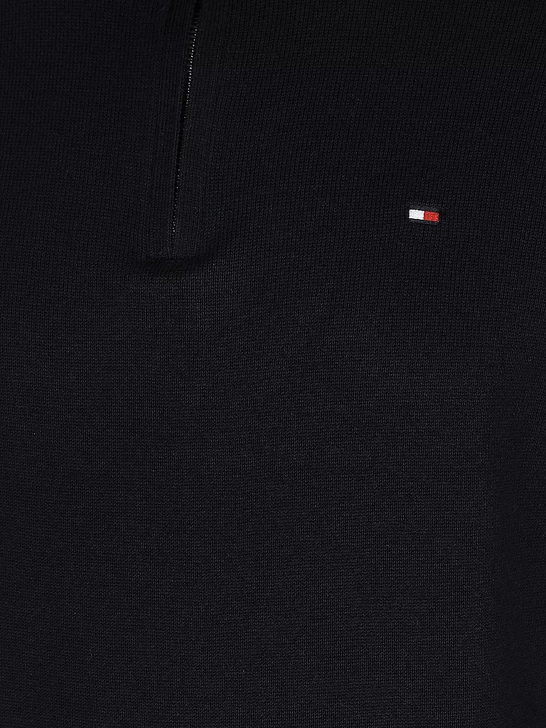 TOMMY HILFIGER | Troyer Pullover | blau