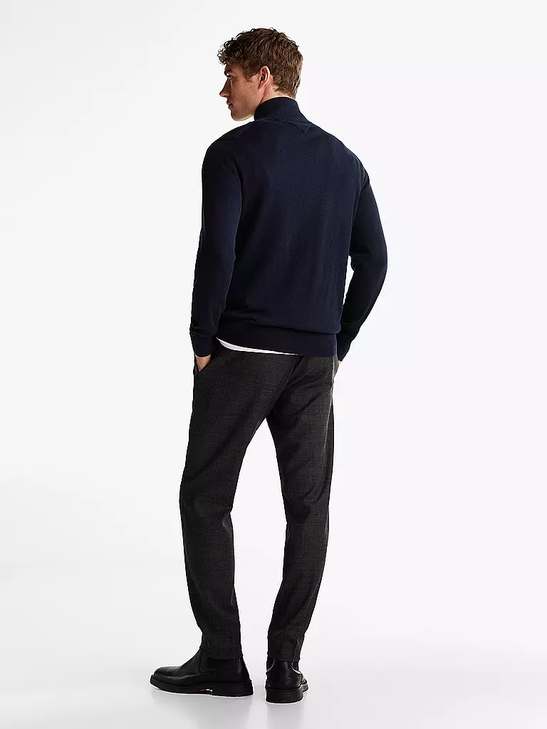 TOMMY HILFIGER | Troyer Pullover | blau