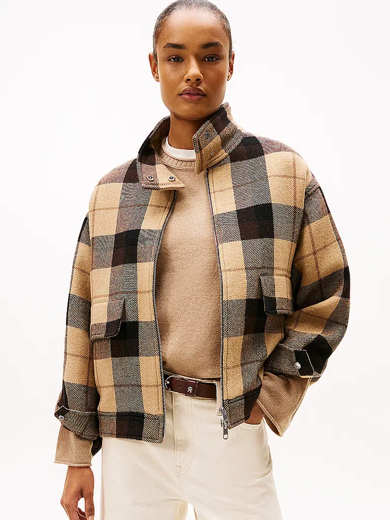 TOMMY HILFIGER | Wolljacke | braun