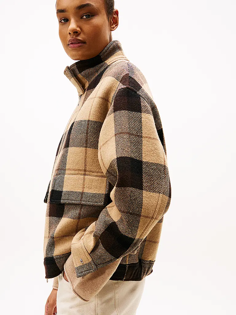TOMMY HILFIGER | Wolljacke | braun