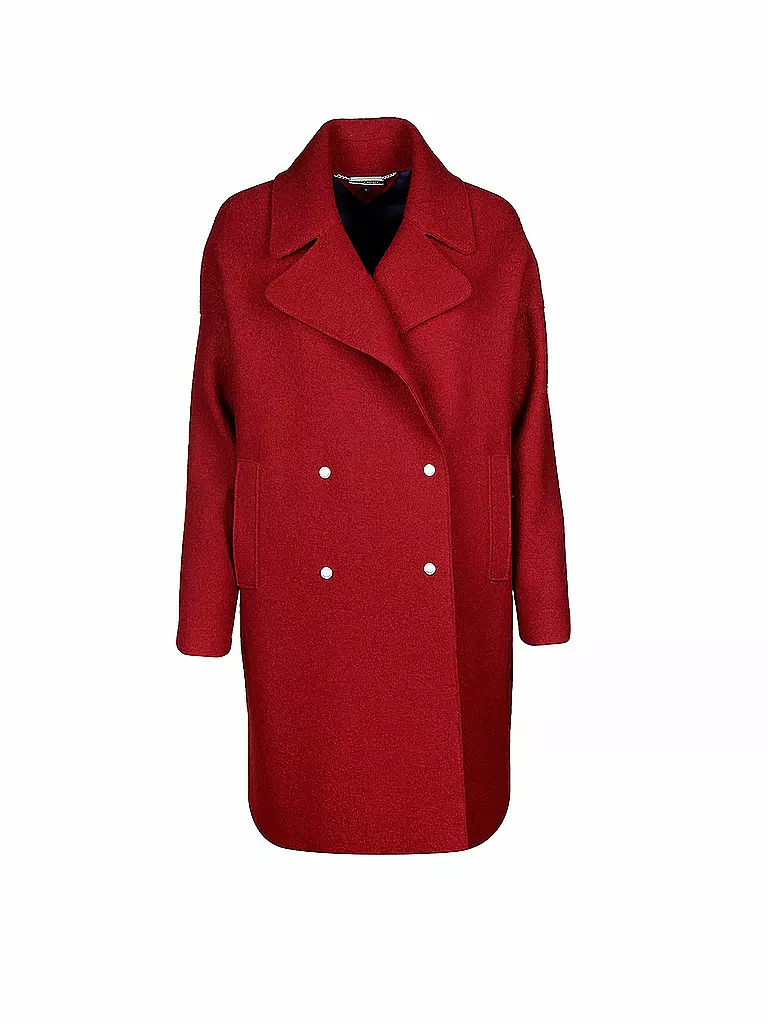TOMMY HILFIGER | Wollmantel | rot