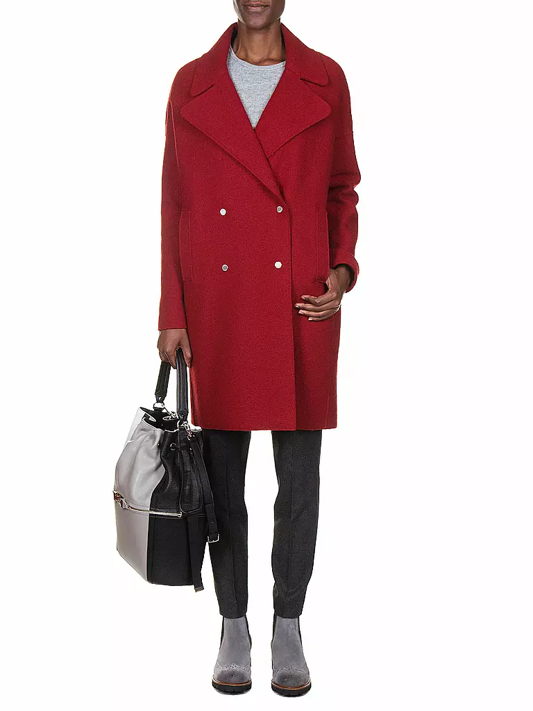 TOMMY HILFIGER | Wollmantel | rot