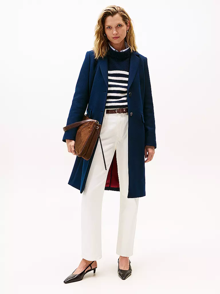 TOMMY HILFIGER | Wollmantel | dunkelblau