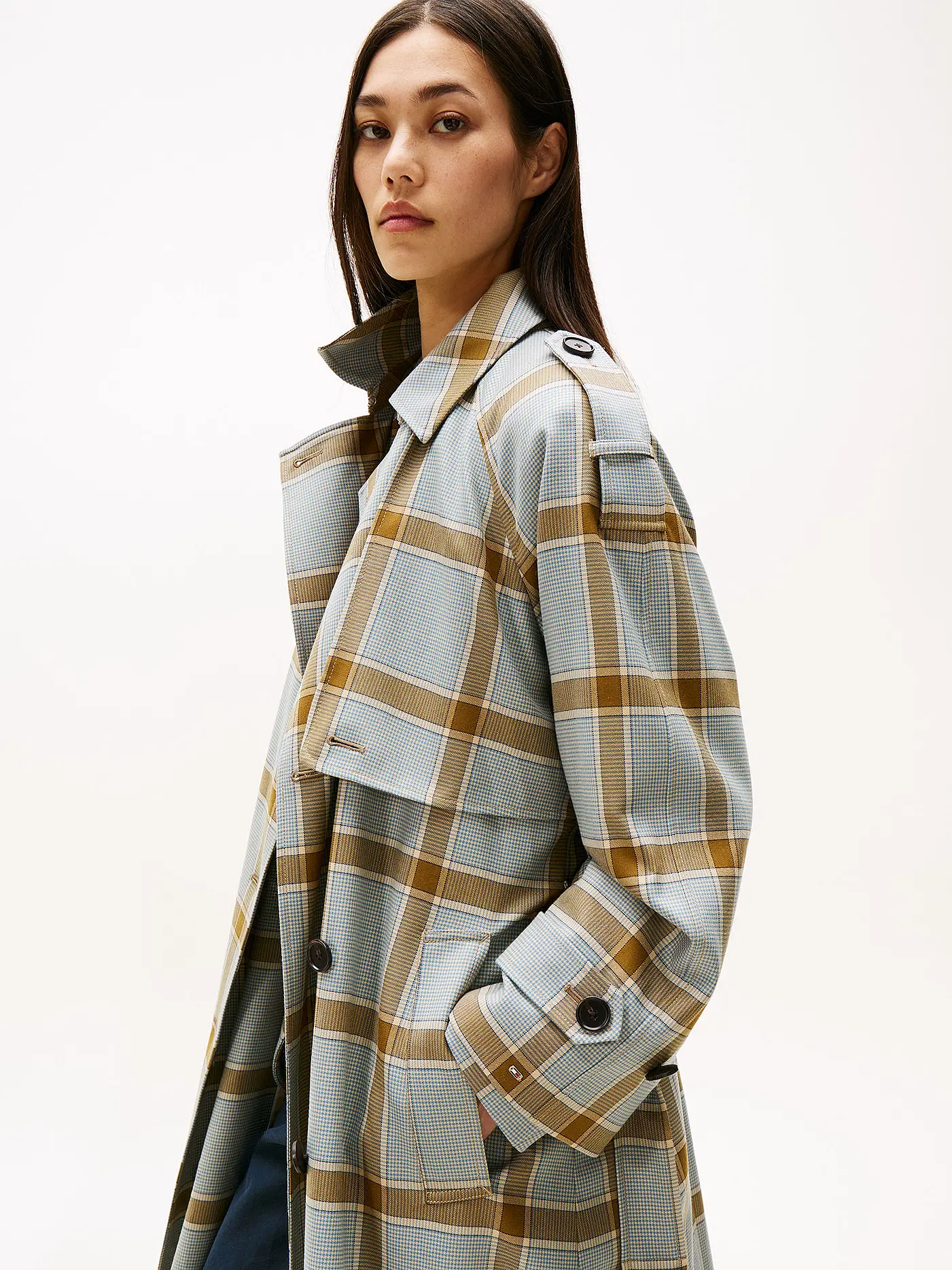 TOMMY HILFIGER | Wollmantel | hellblau