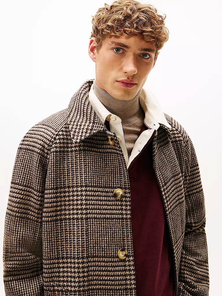 TOMMY HILFIGER | Wollmantel | braun