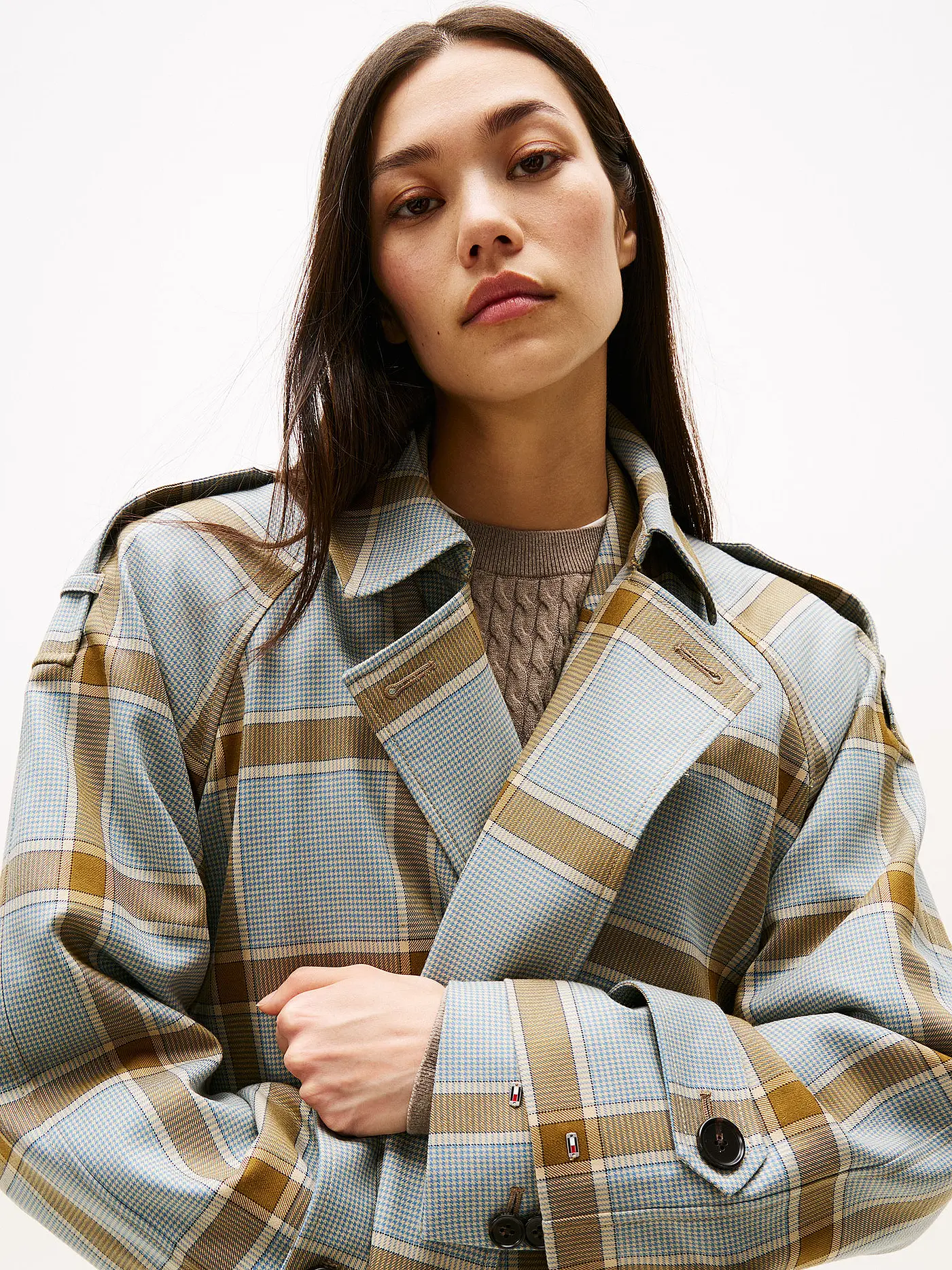 TOMMY HILFIGER | Wollmantel | hellblau