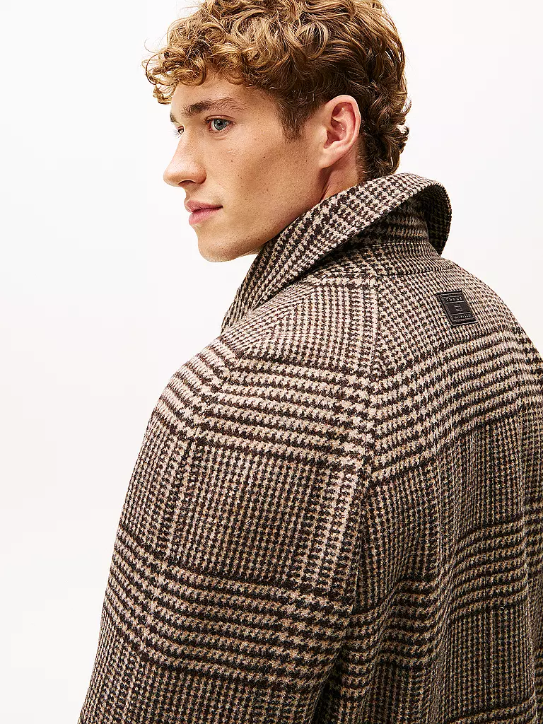 TOMMY HILFIGER | Wollmantel | braun