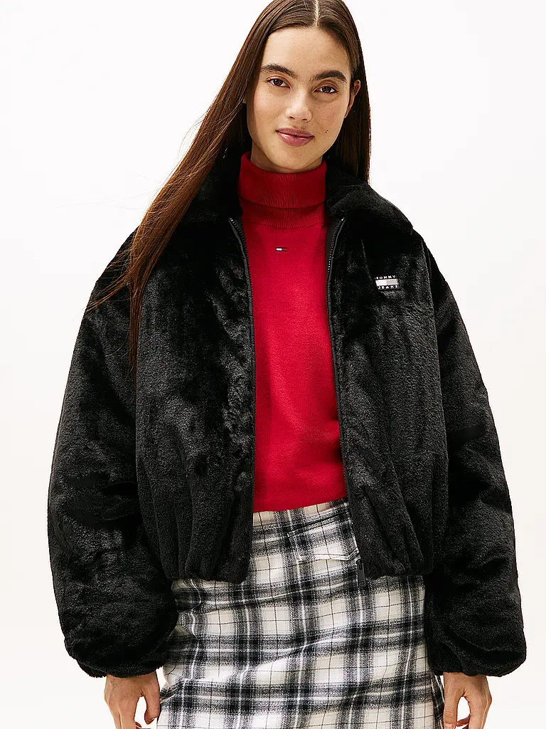 TOMMY JEANS | Blouson in Felloptik | 