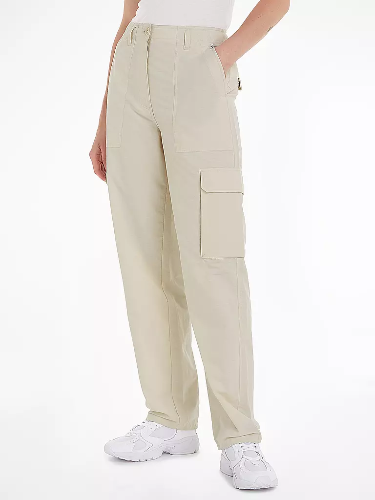 TOMMY JEANS | Cargohose  | creme