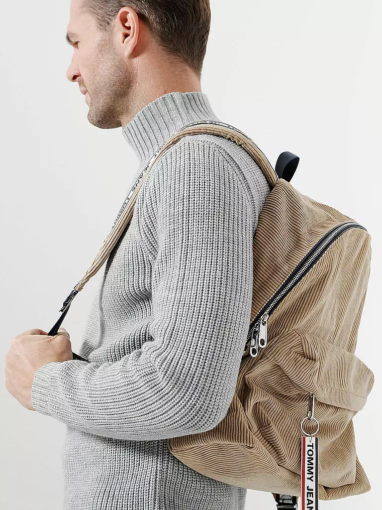 TOMMY JEANS | Cord-Rucksack | beige