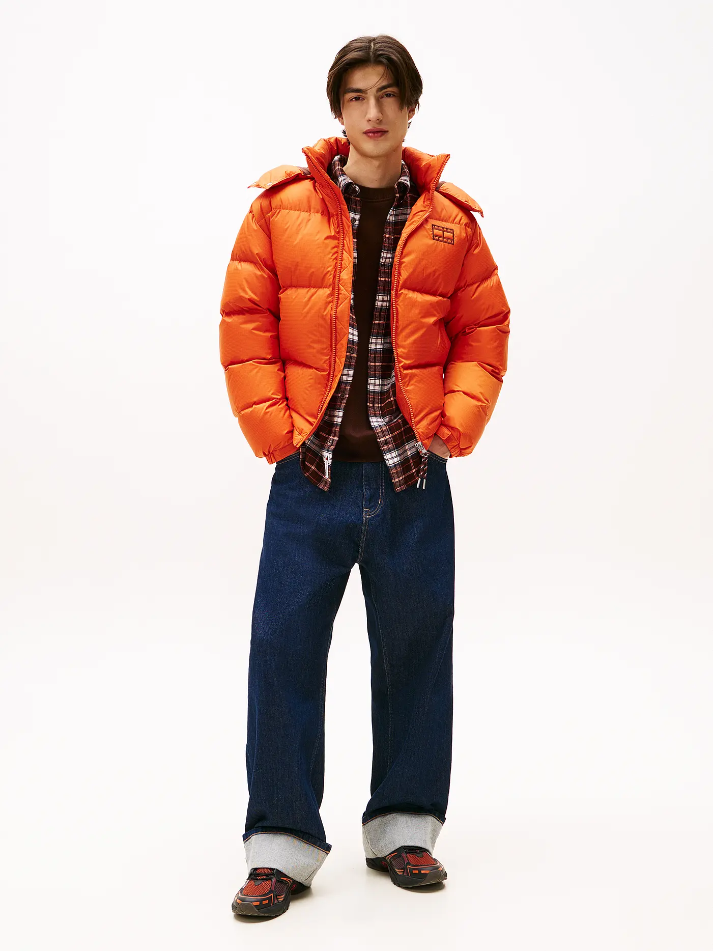 TOMMY JEANS | Daunensteppjacke ALASKA | orange