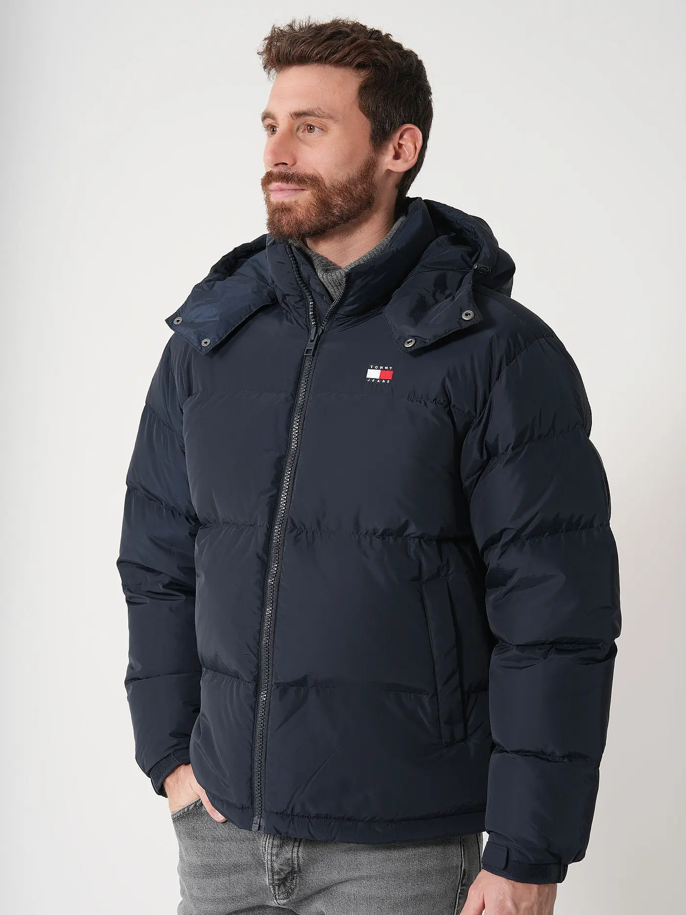 TOMMY JEANS | Daunensteppjacke ALASKA | dunkelblau