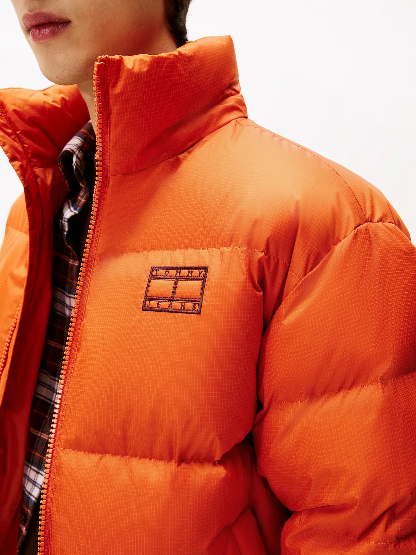 TOMMY JEANS | Daunensteppjacke ALASKA | orange