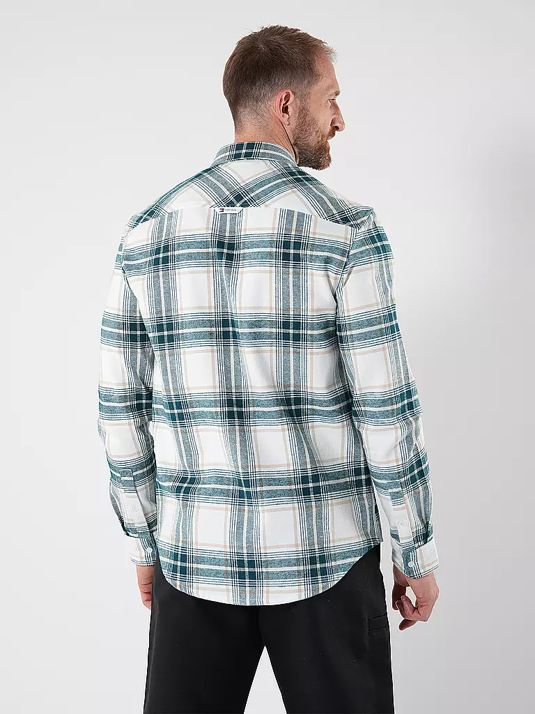 TOMMY JEANS | Flanellhemd | weiss
