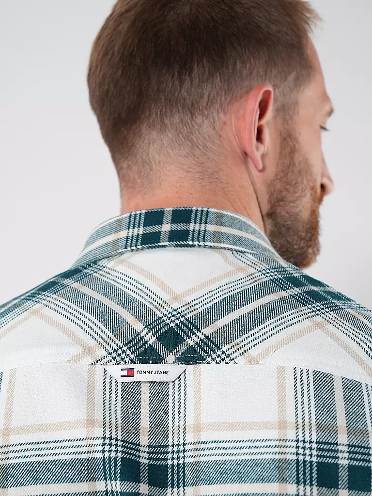 TOMMY JEANS | Flanellhemd | weiss