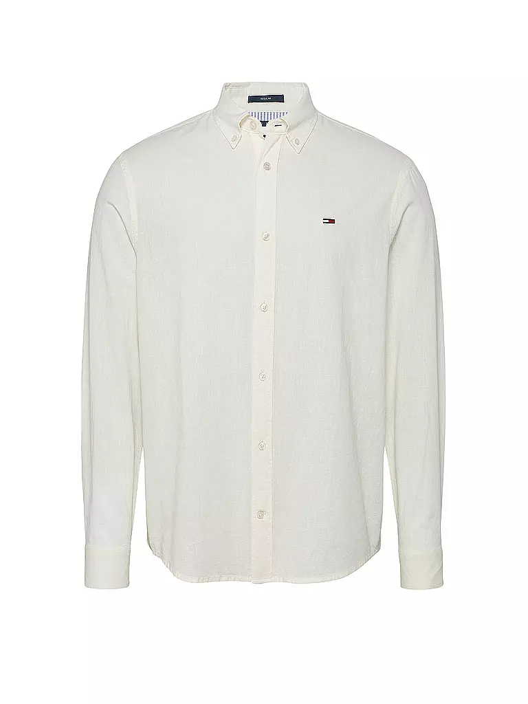 TOMMY JEANS | Hemd Regular Fit | weiss