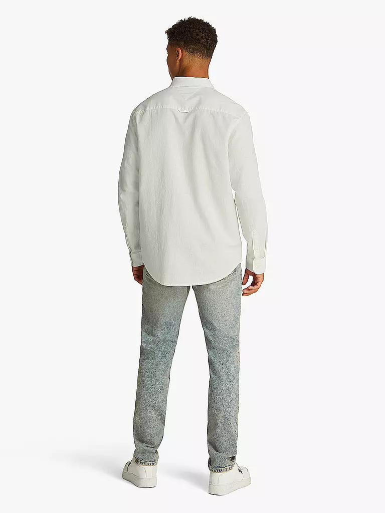 TOMMY JEANS | Hemd Regular Fit | weiss