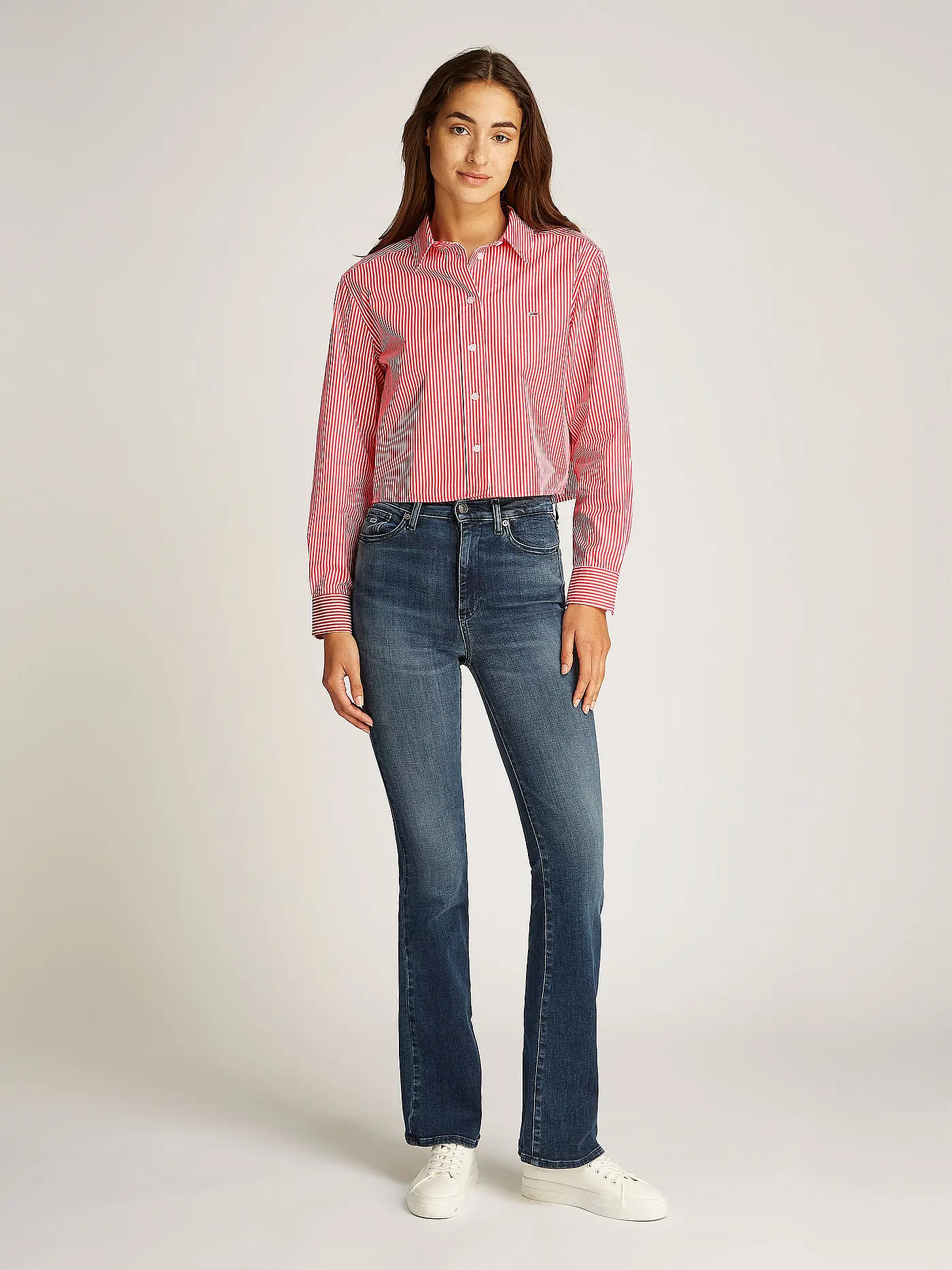 TOMMY JEANS | Hemdbluse  | rot