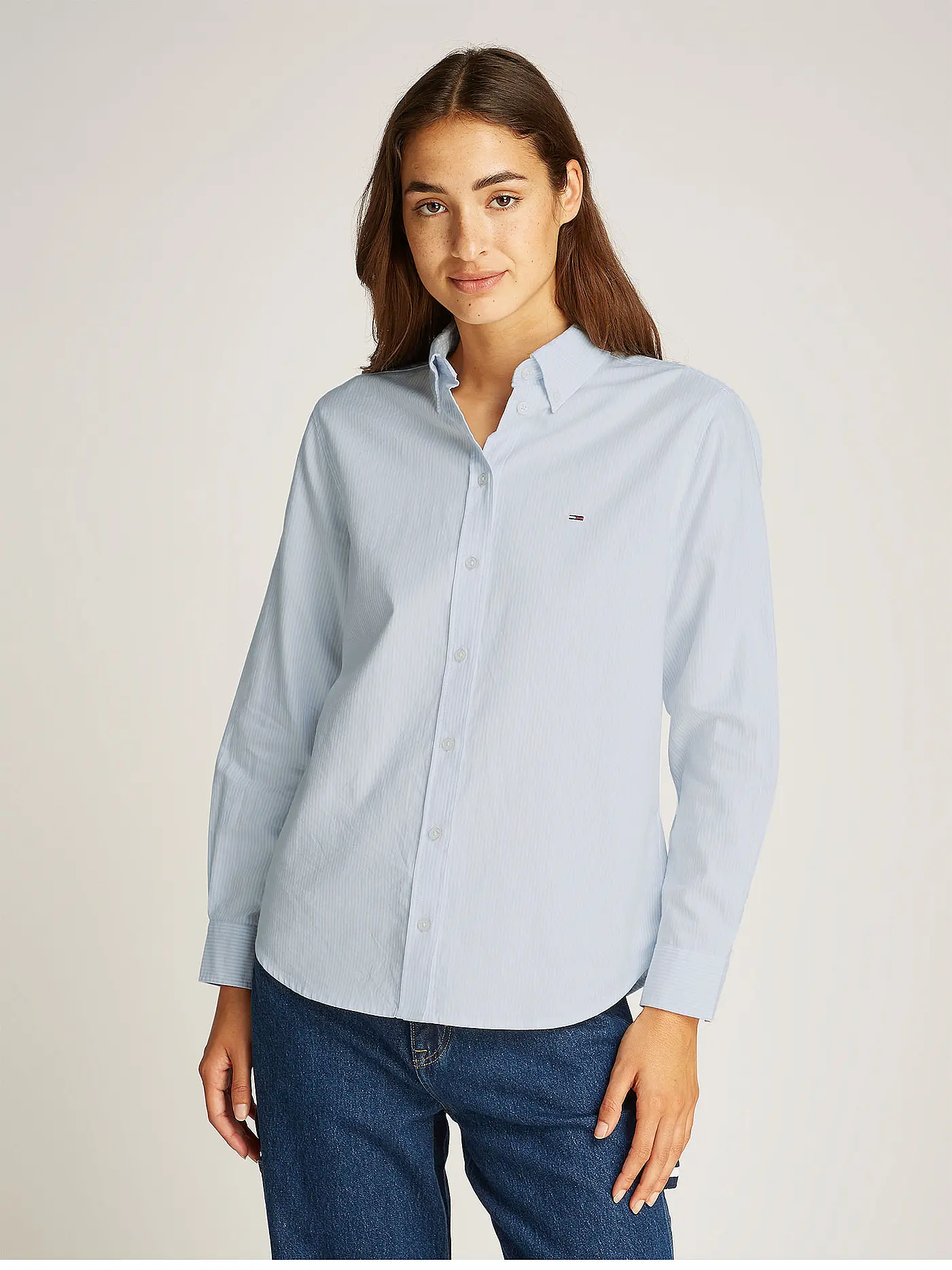 TOMMY JEANS | Hemdbluse  | hellblau