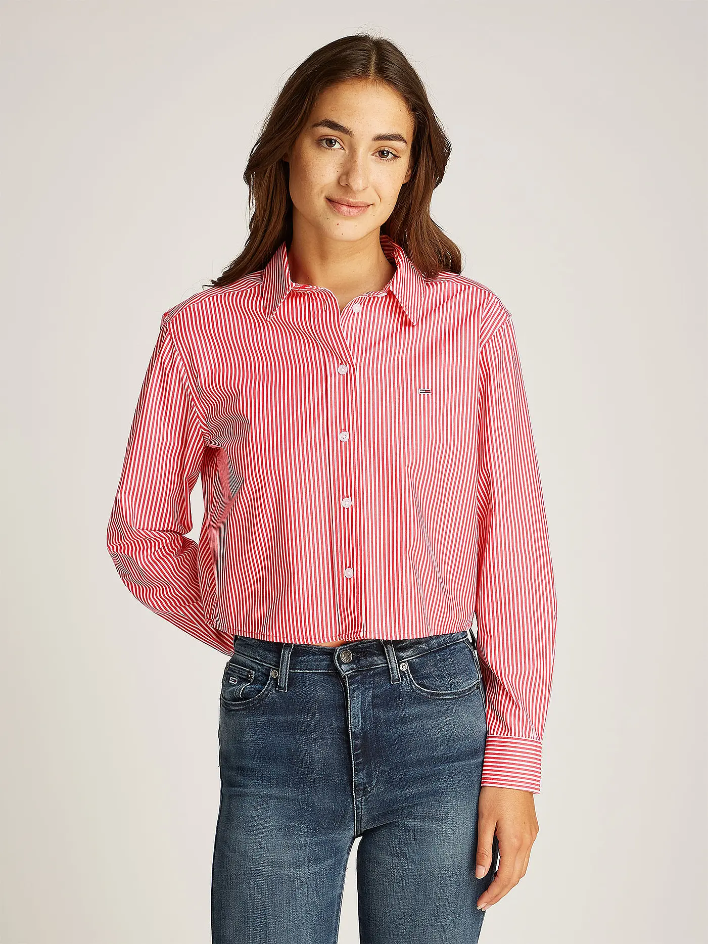 TOMMY JEANS | Hemdbluse  | rot