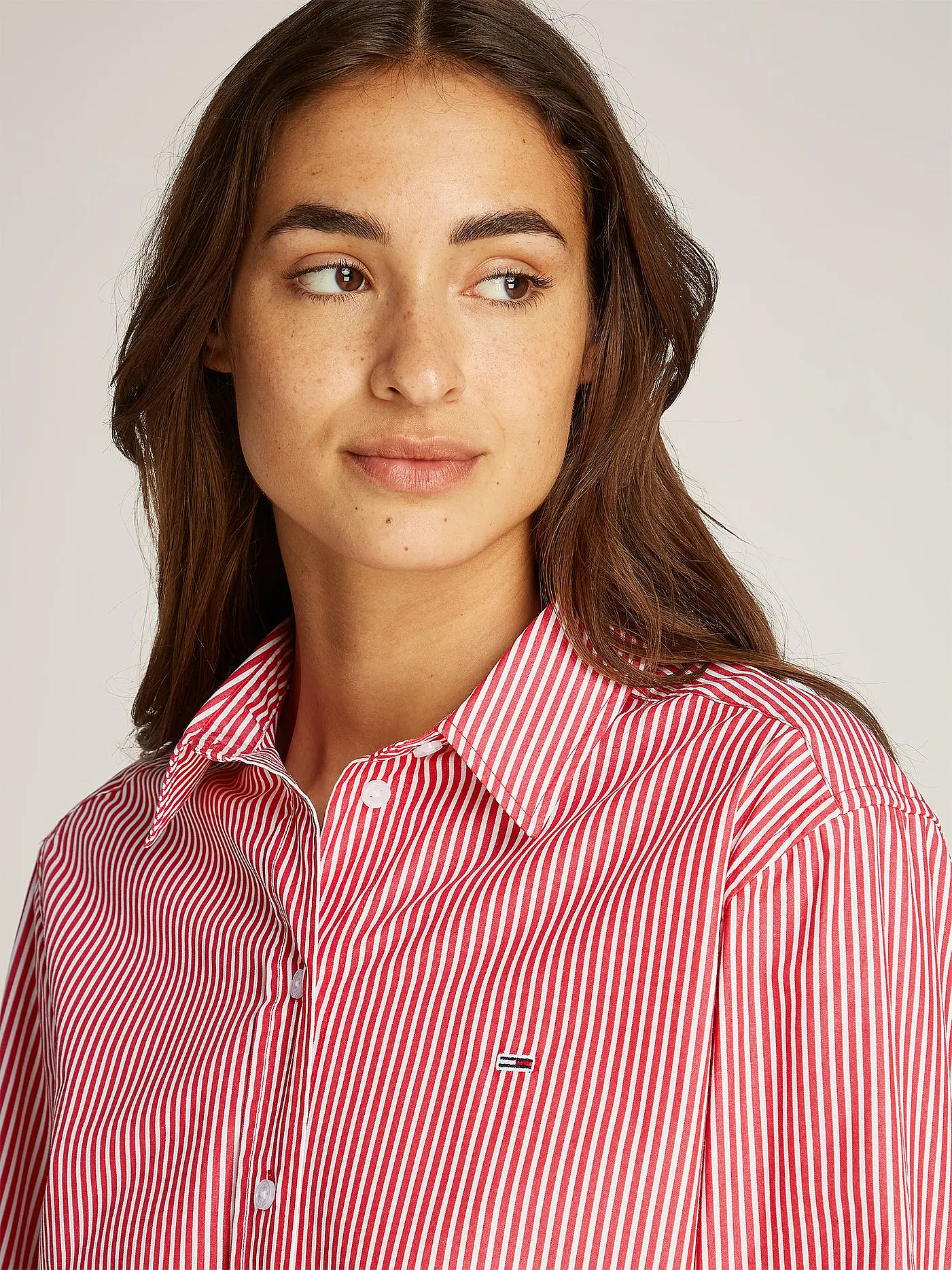 TOMMY JEANS | Hemdbluse  | rot