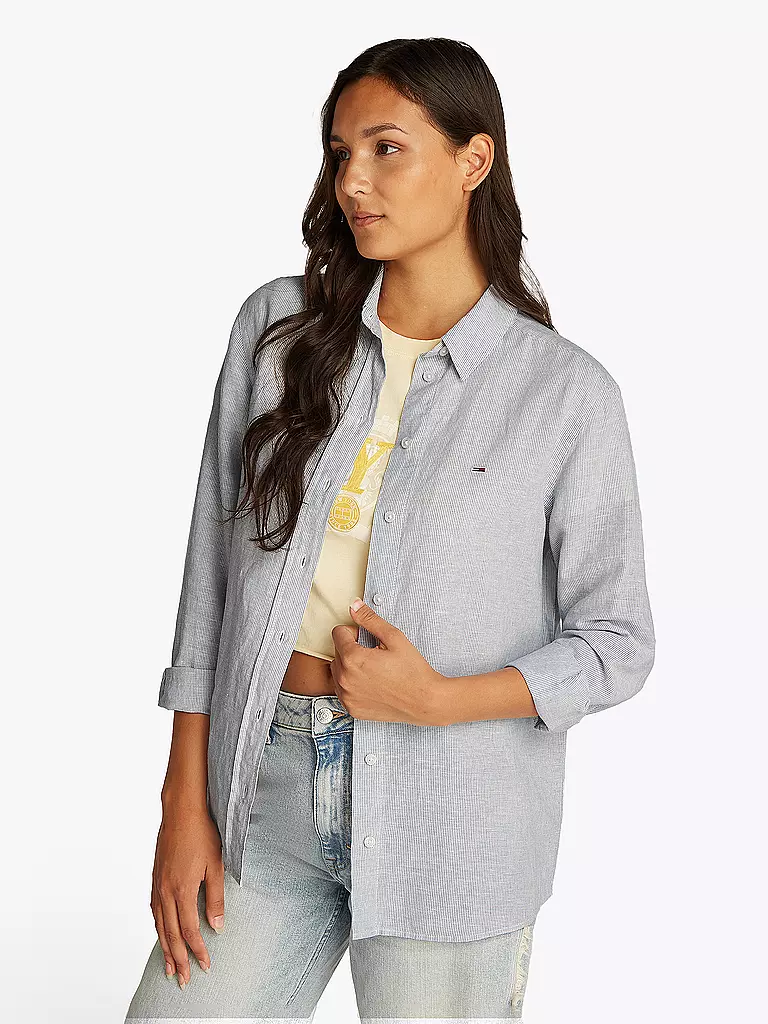 TOMMY JEANS | Hemdbluse | hellblau