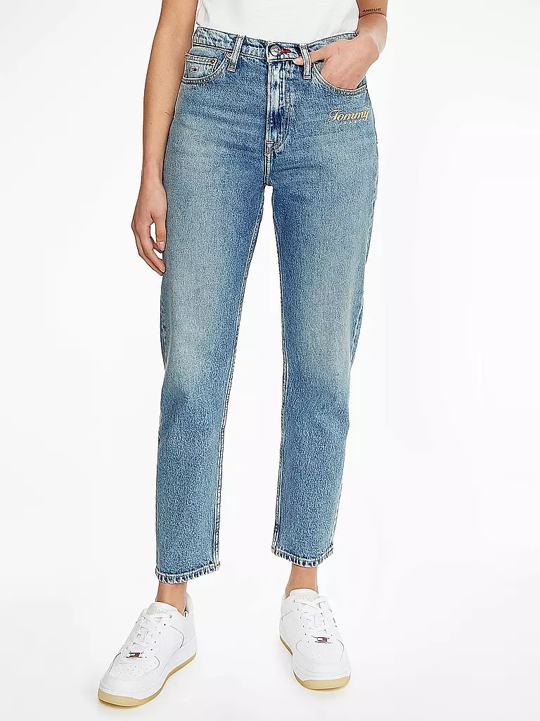 TOMMY JEANS | Highwaist Jeans Slim Fit IZZIE | hellblau