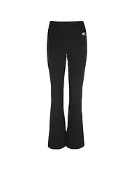 TOMMY JEANS | Hose Bootcut TJW SLIT BADGE FLARE LEGGINGS | schwarz