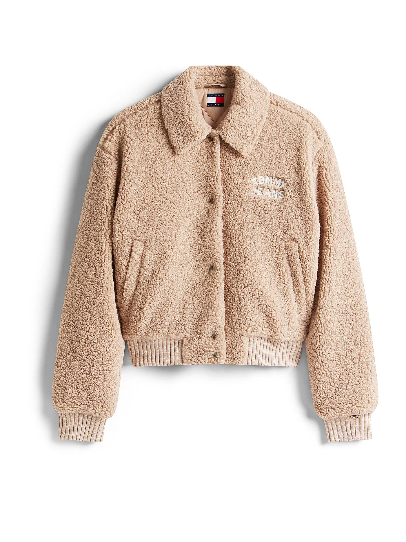TOMMY JEANS | Jacke in Felloptik | beige