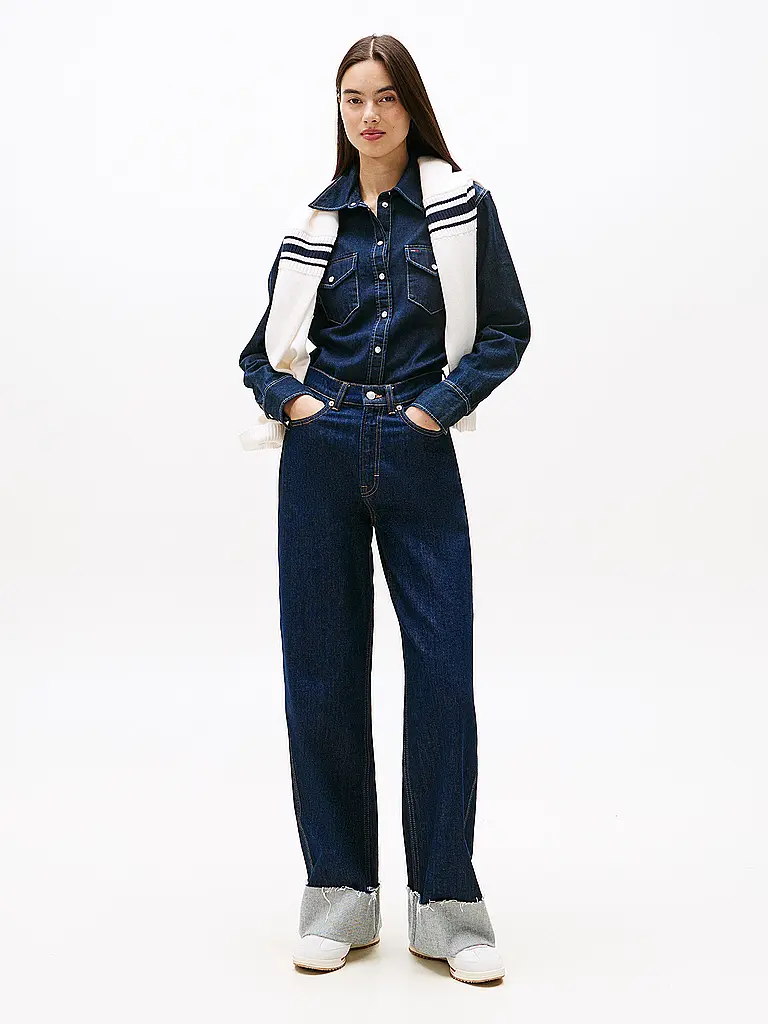 TOMMY JEANS | Jeans Wide Leg  | dunkelblau