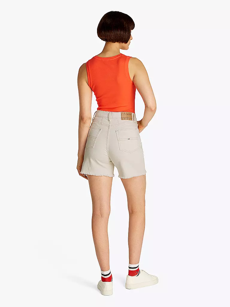 TOMMY JEANS | Jeansshorts Mom Fit | weiss
