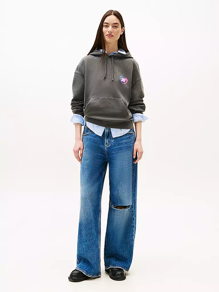 TOMMY JEANS | Kapuzensweater - Hoodie | schwarz