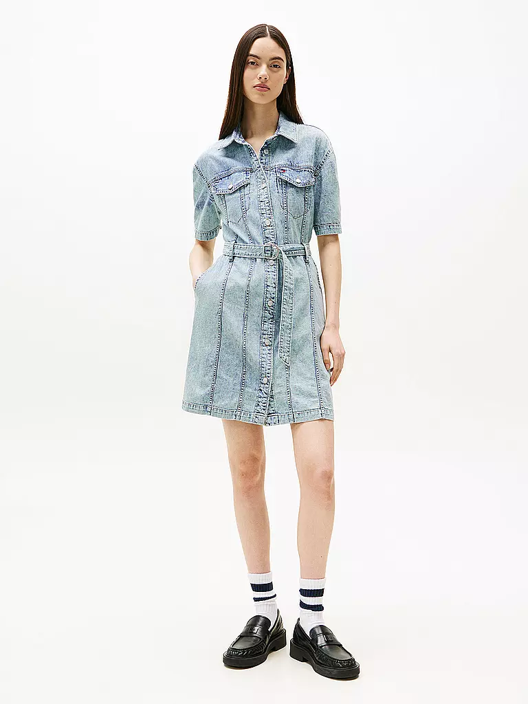 TOMMY JEANS | Kurzkleid | hellblau