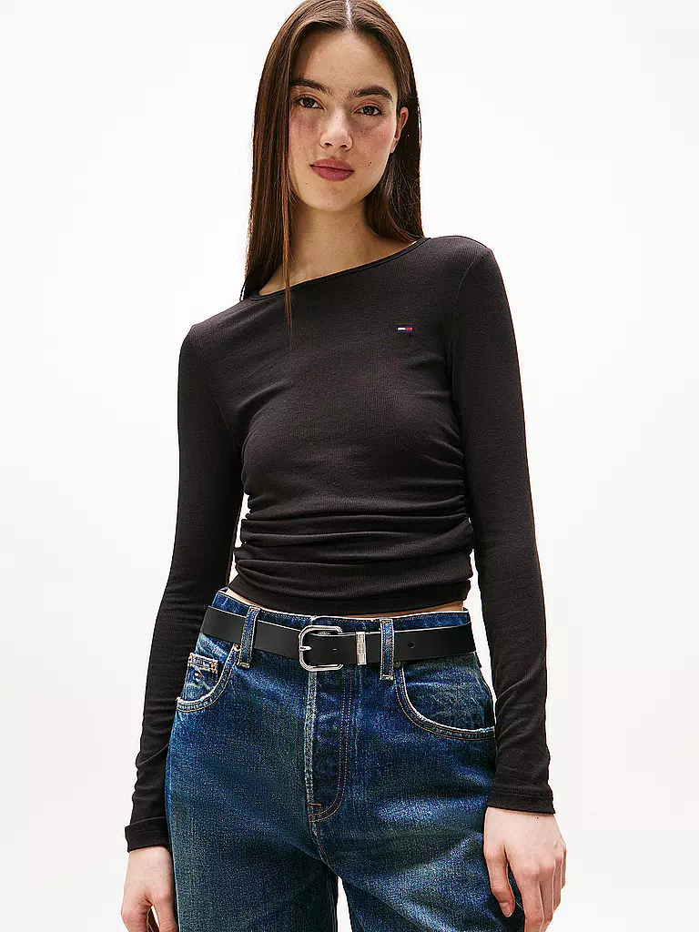 TOMMY JEANS | Langarmshirt | schwarz